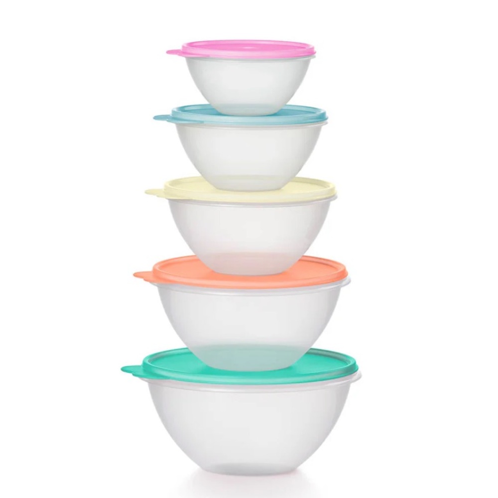Tupperware Wonderlier bowl set 5 new